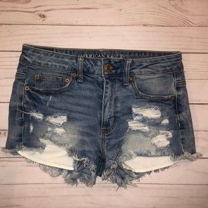 American Eagle High Waisted Jean Shorts